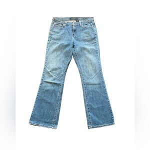 Calvin Klein Women’s Streaky Stretch Faded Flared Jeans Size 10 Length 31